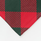 Rood- en groene buffelrenrendieren op maat fleece deken (Hoek)