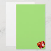 Rood- en Groene Delicious Apples Stationery Briefpapier (Voorkant / Achterkant)