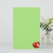 Rood- en Groene Delicious Apples Stationery Briefpapier (Staand voorkant)
