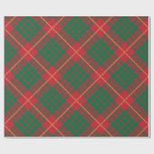 Rood- en groene goudaccenten buffelvlakpatroon cadeaupapier (Vlak)