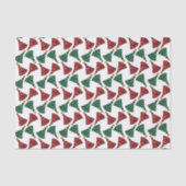 Rood- en groene kerstaven tissuepapier (Voorkant)