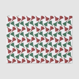 Rood- en groene kerstaven tissuepapier