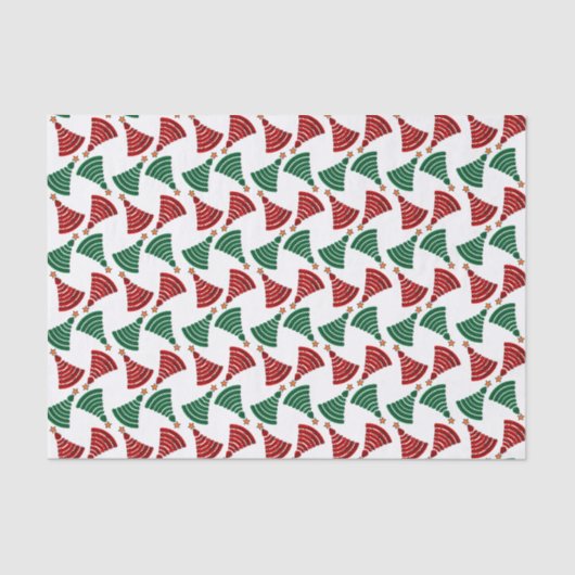 Rood- en groene kerstaven tissuepapier (Voorkant)