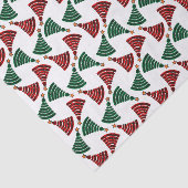 Rood- en groene kerstaven tissuepapier (Detail)