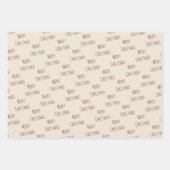 Rood- en groene kerstboom inpakpapier vel (Voorkant 3)