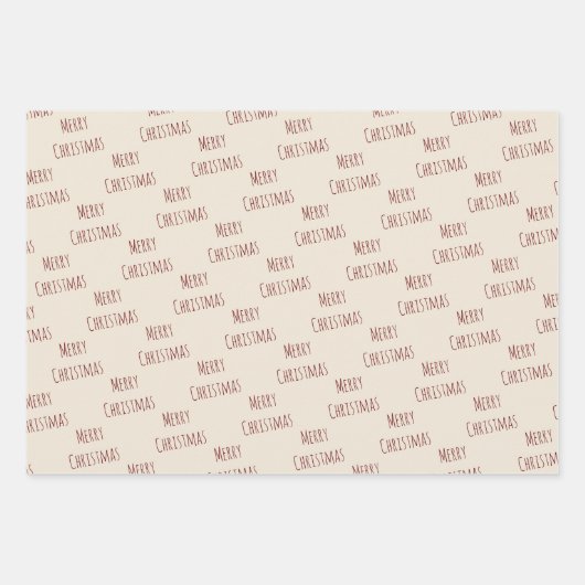 Rood- en groene kerstboom inpakpapier vel (Voorkant 3)