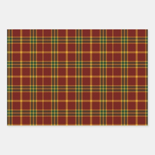 Rood- en groene kerstboom inpakpapier vel (Voorkant 2)