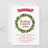 Rood- en Groene kerstfeest Kaart (Voorkant)