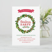 Rood- en Groene kerstfeest Kaart (Staand voorkant)