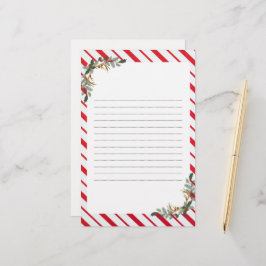 Rood- en Groene kerstfeestartikelen Briefpapier