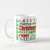 Rood- en Groene kerstfeestdag Mok (Links)