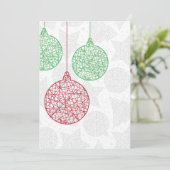 Rood- en Groene kerstfeestdagen Kaart (Staand voorkant)