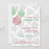 Rood- en Groene kerstfeestdagen Kaart (Achterkant)