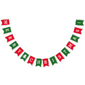 Rood- en groene kerstfeestvlaggen vlaggetjes (Alle)