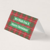 Rood- en groene kerstkaarten kaart (Voorkant)