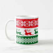 Rood- en Groene kerstkeuken, Deer Pattern-Mok Koffiemok (Links)