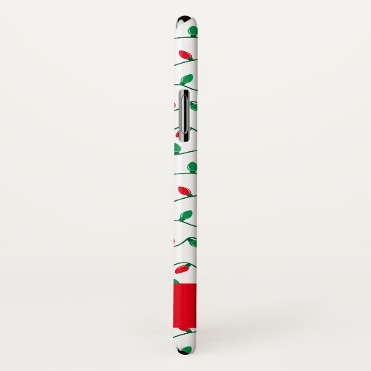 Rood- en Groene kerstlampje Case-Mate iPhone Case (Achterkant / rechts)