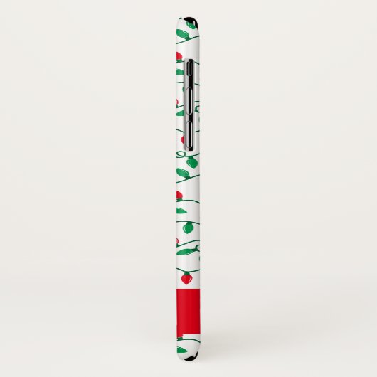 Rood- en Groene kerstlampje Case-Mate iPhone Case (Achterkant/links)