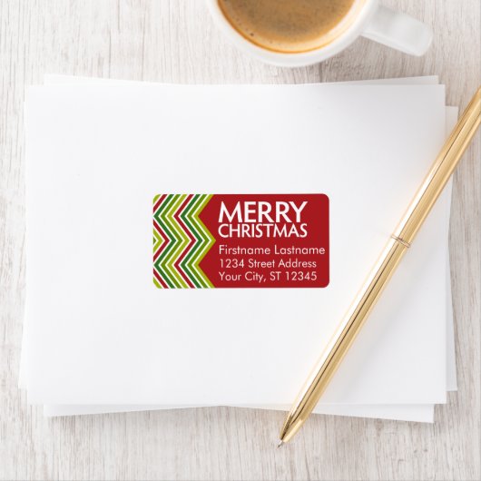 Rood- en Groene kerstmanen Etiket (Insitu)