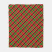 Rood- en Groene kerstmis Fleece Deken (Voorkant)
