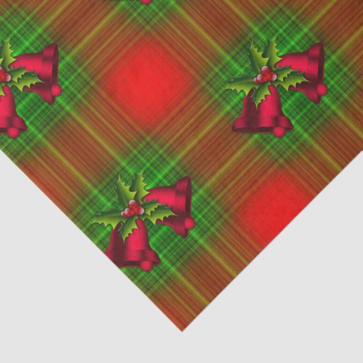 Rood- en Groene kerstmis Tissuepapier (Detail)