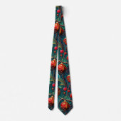 Rood- en Groene kerstsierooster Stropdas (Achterkant)