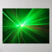 Rood- en groene laserlichten poster (Voorkant)