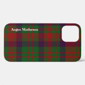 Rood- en Groene Matheson Tartan Pset Case-Mate iPhone Case (Achterkant (horizontaal))