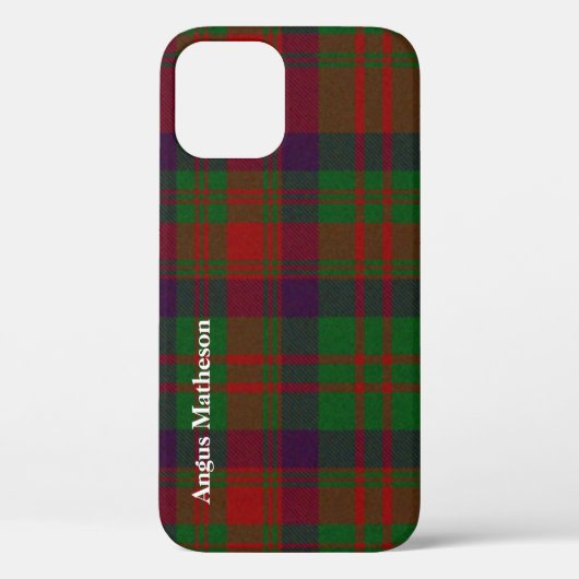 Rood- en Groene Matheson Tartan Pset Case-Mate iPhone Case (Achterkant)