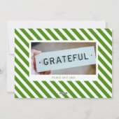 Rood- en Groene Merry- en Bright Photo Holiday Car Feestdagenkaart (Achterkant)