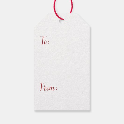 Rood- en Groene Nutkraker Gift-Labels Cadeaulabel (Achterkant)