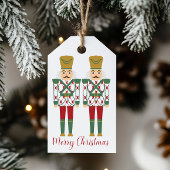 Rood- en Groene Nutkraker Gift-Labels Cadeaulabel