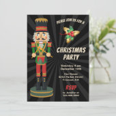 Rood- en Groene Nutkraker Vakfeest Kaart (Staand voorkant)