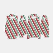 Rood- en Groene Peppermint Stripe Bedankdoosjes (Uitgevouwen)