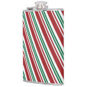 Rood- en Groene Peppermint Stripe Heupfles (Links)