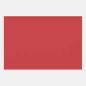 Rood- en Groene Polka Dots met kerstcoördinatie Inpakpapier Vel (Voorkant 3)