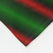 Rood- en groene strips of linnen ventilatorbak fleece deken (Hoek)