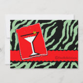 Rood- en Groene tijger-drukfeestdag Kaart (Achterkant)