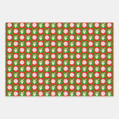 Rood- en Groene Volleybal en kerstkerstkerstmis Inpakpapier Vel (Voorkant)