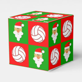 Rood- en Groene Volleyballen en kerstkerstmis Bedankdoosjes