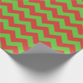 Rood- en groenpapier voor grote boringen cadeaupapier (Hoek)