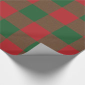 Rood- en groenspelpapier cadeaupapier (Hoek)