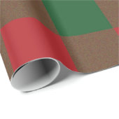 Rood- en groenspelpapier cadeaupapier (Rol Hoek)