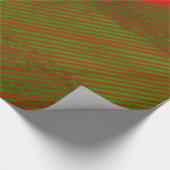 Rood- en groenstrippapier cadeaupapier (Hoek)
