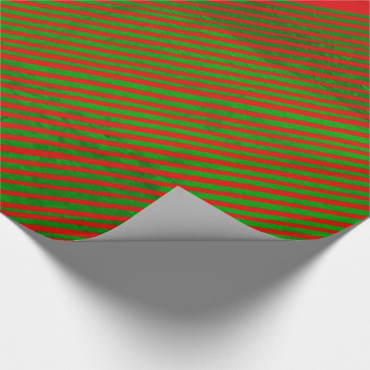 Rood- en groenstrippapier cadeaupapier (Hoek)