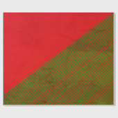 Rood- en groenstrippapier cadeaupapier (Vlak)