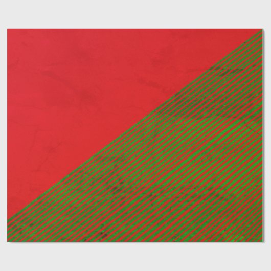 Rood- en groenstrippapier cadeaupapier (Vlak)