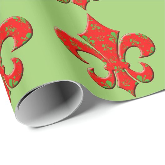 Rood- en groenvechtpapier met onmiddellijke verpak cadeaupapier (Rol Hoek)