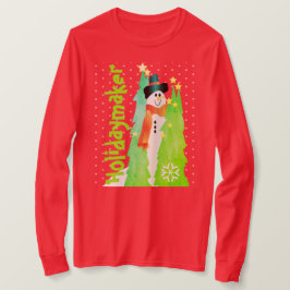 Rood en heldergroen t-shirt