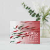 Rood en het groene riet van het snoep feestdagenkaart (Staand voorkant)